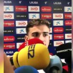 La provocación de Gavi a los aspersores del Espanyol