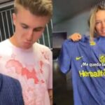 Las reacciones de los jugadores a la nueva camiseta del Atleti: «A ti te queda todo bien»