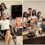 Peter Lim celebra su 71 cumpleaños luciendo el escudo del Valencia junto a su hijo, el presidente Kiat