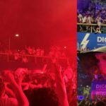 El Rayo Vallecano se da un baño de masas en la Fuente de la Asamblea Madrid