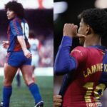 Lamine Yamal da una pista de su nuevo dorsal con una imagen de Maradona en sus redes sociales
