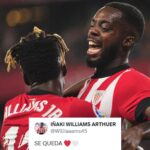 Iñaki Williams al más puro estilo Piqué: “Se queda”