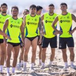 El Getafe sigue con su pretemporada en las playas de Oliva