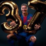 Con 37 años y 101 goles, Lewandowski entra en la historia del Barcelona