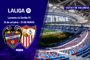 Levante – Sevilla FC: horario y dónde ver hoy en TV y online el partido de la jornada 8 de LaLiga EA Sports