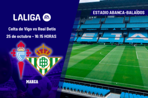 Celta de Vigo – Real Betis: horario, dónde ver en TV y canal del partido de LaLiga EA Sports