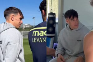 Carlos Espí visita a «su» Levante